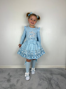 Giorgio Bambini Blue Carousel Skirt Set