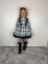 Load image into Gallery viewer, Ceyber Navy &amp; Grey Dress