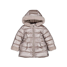 Load image into Gallery viewer, Mayoral Older Girls Mole Metallic Faux Fur Puffer Coat
