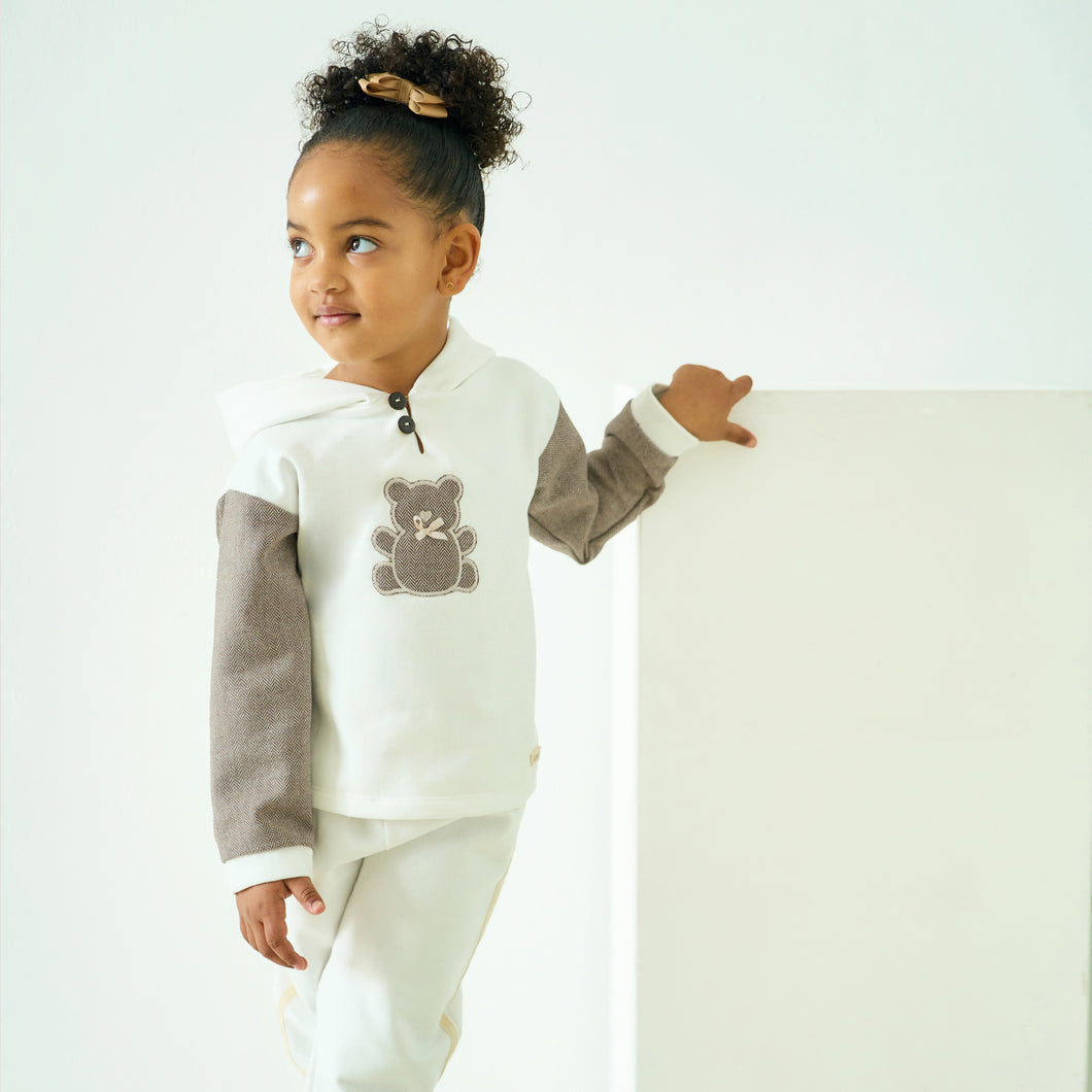 Rapife Girls Cream Lounge Set