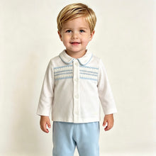 Load image into Gallery viewer, Amore Boys Blue Smock Lounge Set