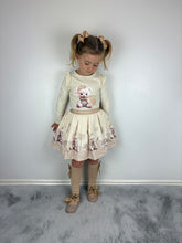 Load image into Gallery viewer, Giorgio Bambini Beige Teddy Skirt Set