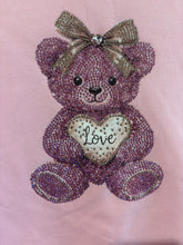 Load image into Gallery viewer, Giorgio Bambini Pink Tulle Diamante Teddy Bear Dress