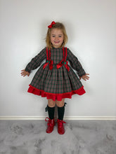 Load image into Gallery viewer, Ceyber Green Tartan Dress
