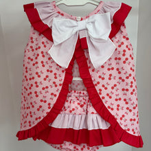 Load image into Gallery viewer, Ceyber Baby Girls Pink Cherry Open Back Jam Set