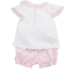 Mintini Baby Girls Pink Short Set