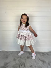 Load image into Gallery viewer, Ceyber Girls Pink Polka Puffball Style Dress