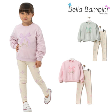 Bupper Girls Lovely Bow Legging Set