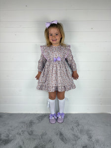 Baby Ferr Older Girls Lilac Floral Dress