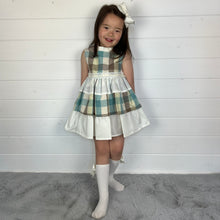 Load image into Gallery viewer, Ceyber Girls Check Puffball Style Dress