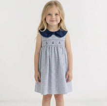 Load image into Gallery viewer, Dulce De Fresa Older Girls Navy Dress