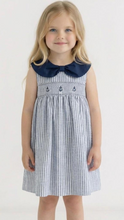 Load image into Gallery viewer, Dulce De Fresa Older Girls Navy Dress