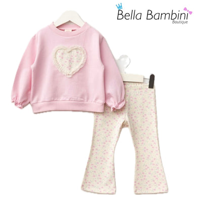 Bupper Pink Floral Legging Set
