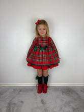 Load image into Gallery viewer, Ceyber Red Tartan Dress