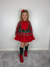 Load image into Gallery viewer, Ceyber Red Tartan Dress