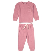 Load image into Gallery viewer, Lily &amp; Jack Pink Brushed Rib Lounge Set
