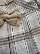 Load image into Gallery viewer, Baby Ferr Older Girls Greige Tartan Dress