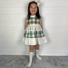 Load image into Gallery viewer, Ceyber Girls Check Puffball Style Dress