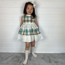 Load image into Gallery viewer, Ceyber Girls Check Puffball Style Dress