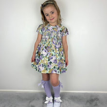 Load image into Gallery viewer, Mabini Girls Lilac Floral Smock