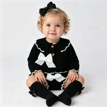 Load image into Gallery viewer, Dulce De Fresa Baby Girls Black Knit Set