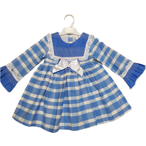 Ceyber Older Girls Blue Check Dress