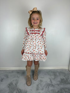 Baby Ferr Girls Pumpkin Print Dress