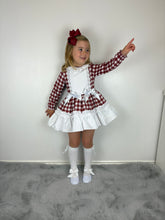 Load image into Gallery viewer, Ceyber Burgundy Check Dress