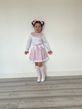 Load image into Gallery viewer, Ceyber Girls Candy Cane Skirt Set
