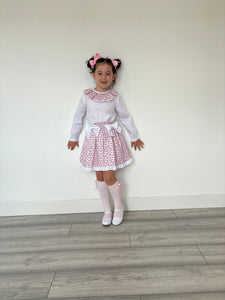 Ceyber Girls Candy Cane Skirt Set