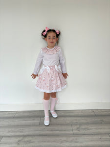 Ceyber Girls Pink Ballerina Bear Skirt Set