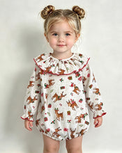 Load image into Gallery viewer, Ceyber Baby Girls Christmas Reindeer Romper