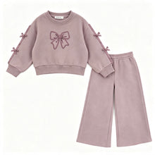 Load image into Gallery viewer, Giorgio Bambini Dusky Blush Bow Flare Lounge Set