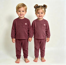 Load image into Gallery viewer, Lily &amp; Jack Plum Brushed Rib Lounge Set