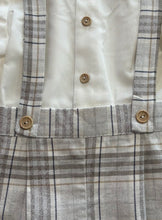 Load image into Gallery viewer, Baby Ferr Boys Greige Tartan H-Bar