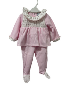 Babidu Baby Girls Bunny Smock Set