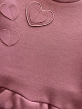 Load image into Gallery viewer, Mayoral Older Girls Violet 3D Love Heart Fleece Dress