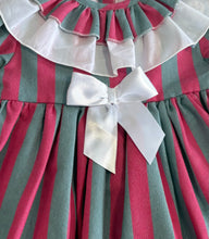 Load image into Gallery viewer, Ceyber Older Girls Hot Pink &amp; Green Stripe Dress
