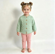 Load image into Gallery viewer, Lily &amp; Jack Girls Mint Knitted Cardigan &amp; Leggings