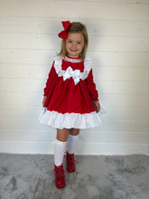 Load image into Gallery viewer, Ceyber Girls Red and White Dress