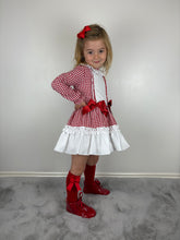 Load image into Gallery viewer, Ceyber Red Gingham Dress