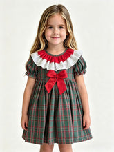 Load image into Gallery viewer, Ceyber Older Girls Green Tartan Dress