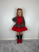 Load image into Gallery viewer, Ceyber Green Tartan Dress