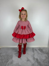 Load image into Gallery viewer, Ceyber Red Gingham Dress