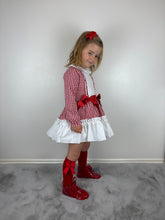 Load image into Gallery viewer, Ceyber Red Gingham Dress