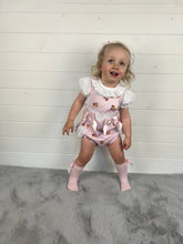 Load image into Gallery viewer, Ceyber Baby Girls Pink Teddy Romper