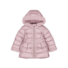Load image into Gallery viewer, Mayoral Older Girls Crystal Metallic Faux Fur Puffer Coat