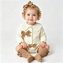 Load image into Gallery viewer, Dulce De Fresa Baby Girls Cream Knit Set