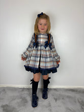 Load image into Gallery viewer, Ceyber Navy &amp; Orange Dress