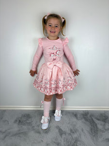 Giorgio Bambini Pink Carousel Skirt Set
